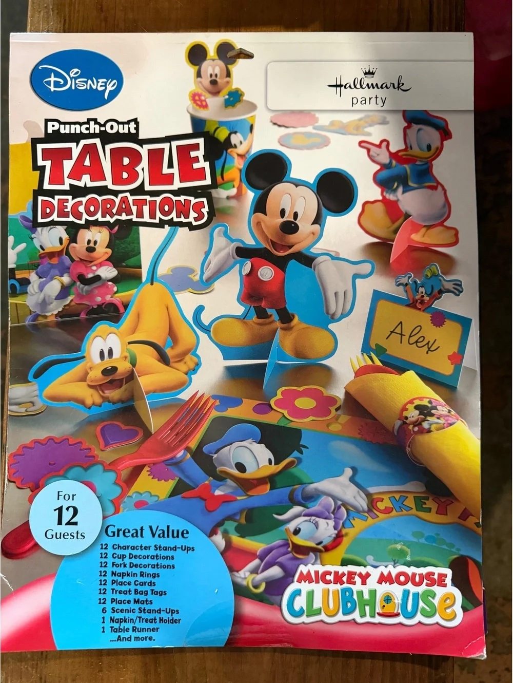 Disney Mickey Mouse Clubhouse Punch-Out Table Decorations by